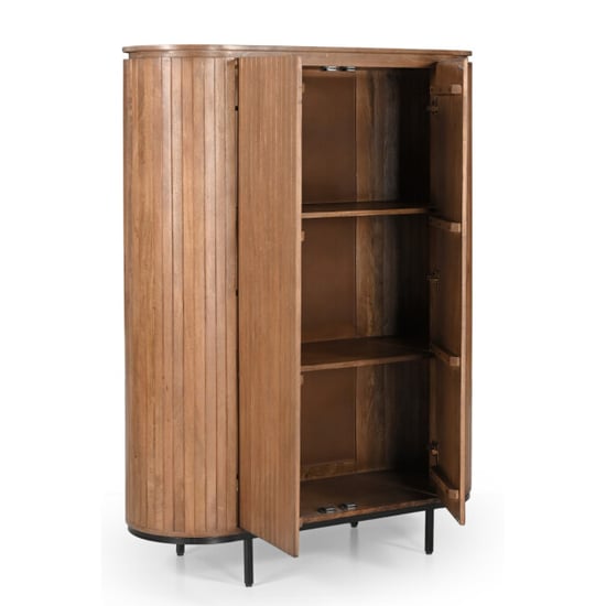 Livingfurn kabinetkast noor natural 150cm mangohout / gecoat staal - Image 5