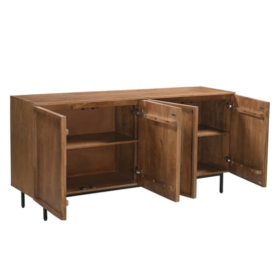 Livingfurn dressoir elan 180x75x40 cm mangohout - Image 3