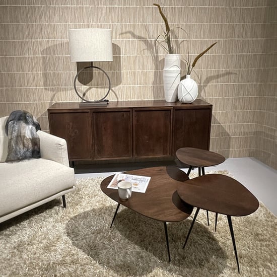 Livingfurn dressoir elan 180x75x40 cm mangohout - Image 4