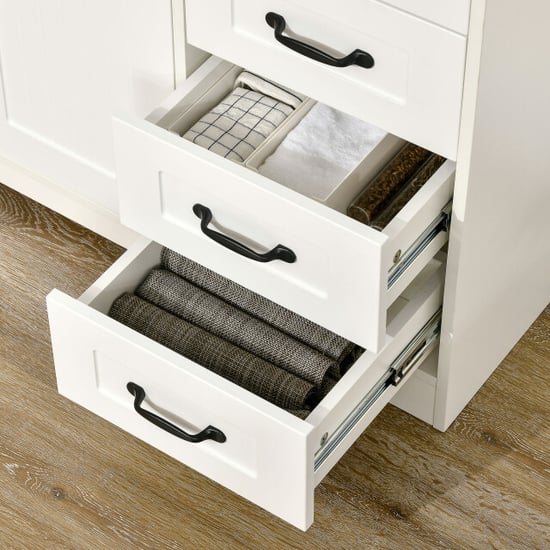 4goodz Buffetkast met 4 laden 40x105x76 cm wit - Image 3