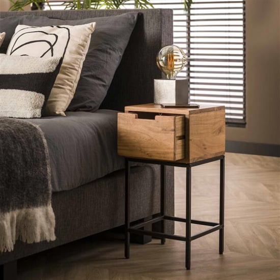 Hoyz Hoyz nachtkastje xs flat / massief acacia naturel - Image 3