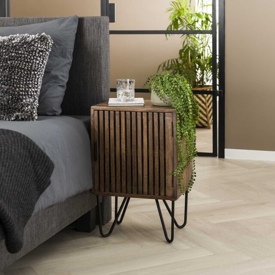Hoyz Hoyz set van 2 nachtkastjes tweak massief mangohout - 40x30x60 - Image 6