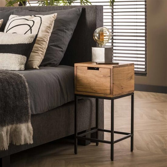 Hoyz Hoyz nachtkastje xs flat / massief acacia naturel - Image 6