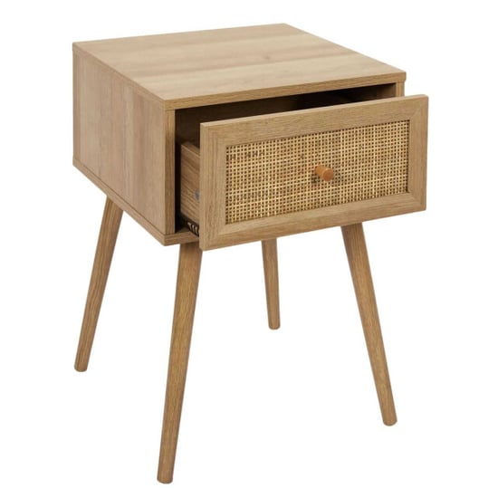 Home Deco Factory 4goodz bali nachtkastje vierkant met lade 39x39x55 cm bohemian - Image 5