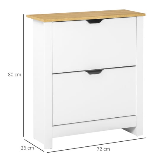 4goodz Homcom schoenenkast met 2 klapdeuren voor 12 paar - Image 3