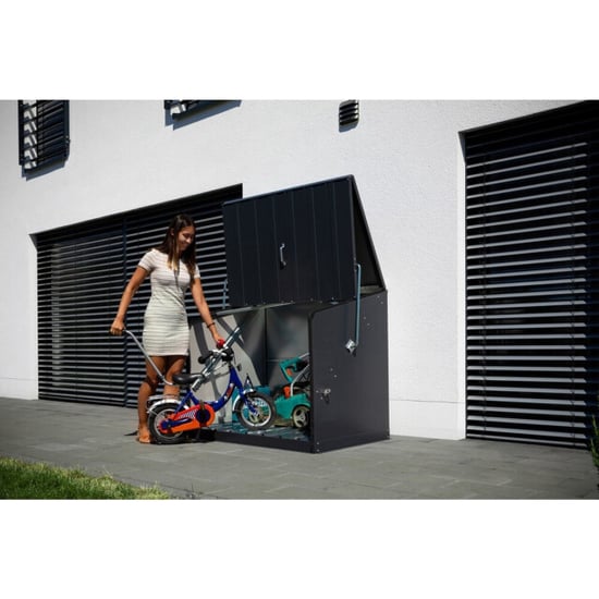 Trimetals Opbergkast stoweaway tm11000 fietsenberging antraciet | 88x136x112 - Image 4