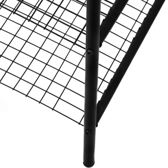 WDMT Metalen schoenenrek 4 laags mat zwart - Image 2