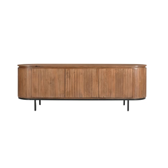 Livingfurn tv meubel noor natural 170cm mangohout / gecoat staal - Image 2