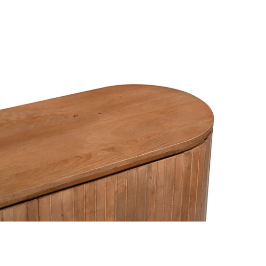 Livingfurn tv meubel noor natural 170cm mangohout / gecoat staal - Image 3