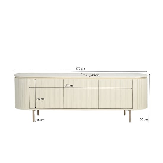 Livingfurn tv-meubel patou ivoor 170 cm - Image 2