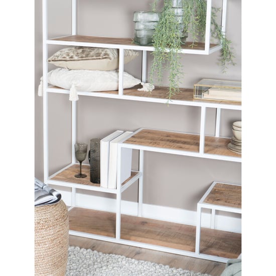 Home67 Vakkenkast huub wit 175 x 145 cm roomdivider - Image 3