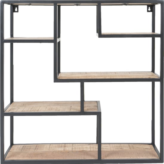 Home67 Wandkast huub hout 73 x 73 x 21 cm - Image 2