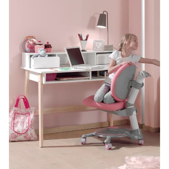 Lucevi kiddy bureau met opzet hout - 120x55x90cm - Image 2