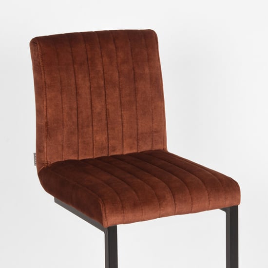 Label51 Barkruk milo rust velours set van 2 - Image 5