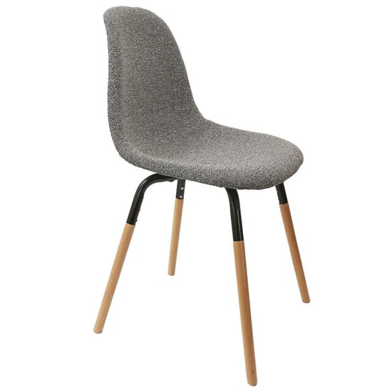 Home Deco Factory Eetkamerstoelen phenix set van 4 stuks eettafelstoel donkergrijs - Image 2