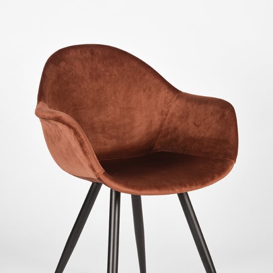 Label51 Eetkamerstoel forli rust fluweel set van 2 - Image 3