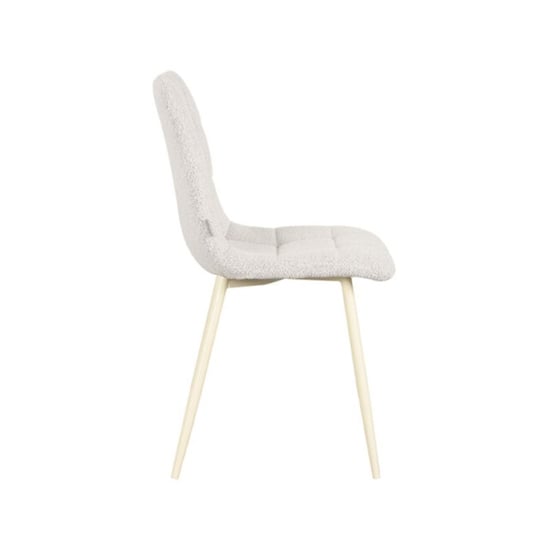 Label51 Eetkamerstoel nino 54x45x89 cm naturel stof set van 2 - Image 5