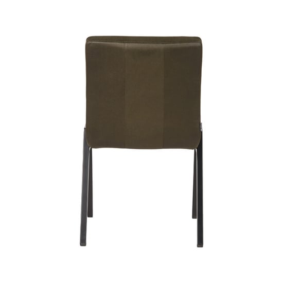 Label51 Eetkamerstoel matz army green microfiber set van 2 - Image 2