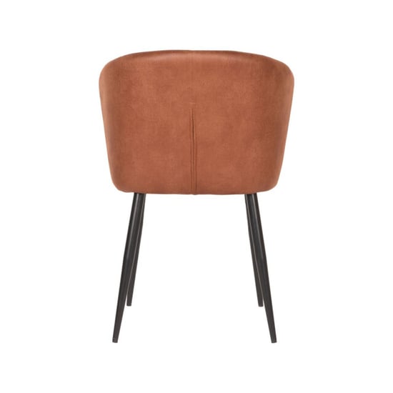 Label51 eetkamerstoel wave 58x60x85cm cognac set van 2 - Image 2