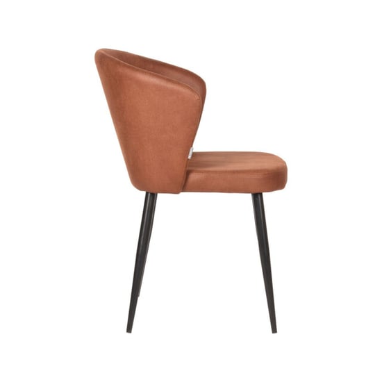 Label51 eetkamerstoel wave 58x60x85cm cognac set van 2 - Image 3