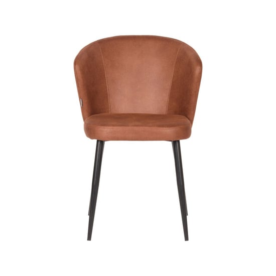 Label51 eetkamerstoel wave 58x60x85cm cognac set van 2 - Image 5