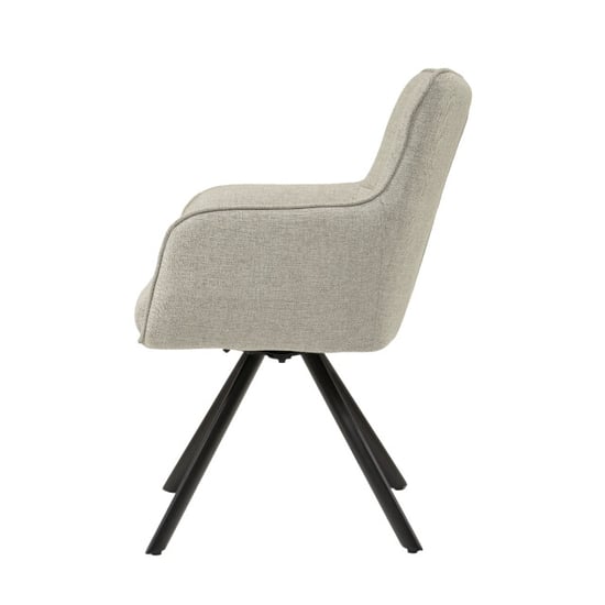 Livingfurn eetkamerstoel tori sand zwart set van 2 - Image 3