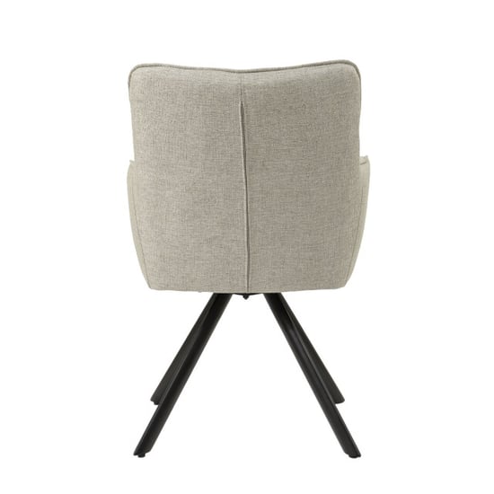Livingfurn eetkamerstoel tori sand zwart set van 2 - Image 4