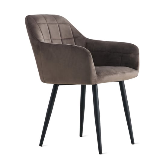 Multifurn 2x eetkamerstoel praia fluweel kiezelgrijs - Image 3