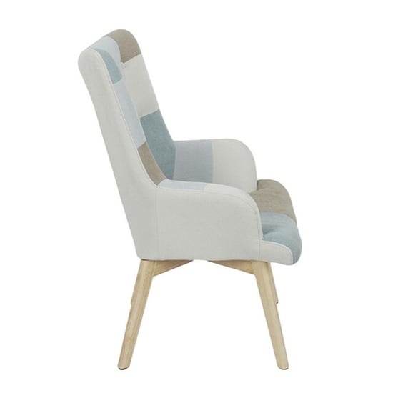 Home Deco Factory Patchwork fauteuil helsinki met armleuning /grijs - Image 2