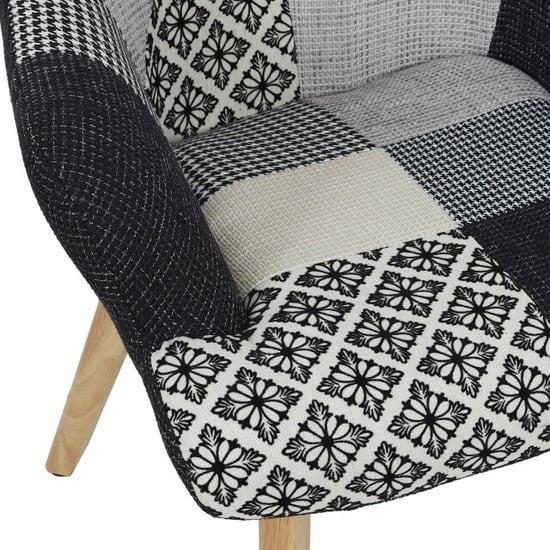 Home Deco Factory Patchwork fauteuil met armleuning helsinki comfortabel - - Image 3