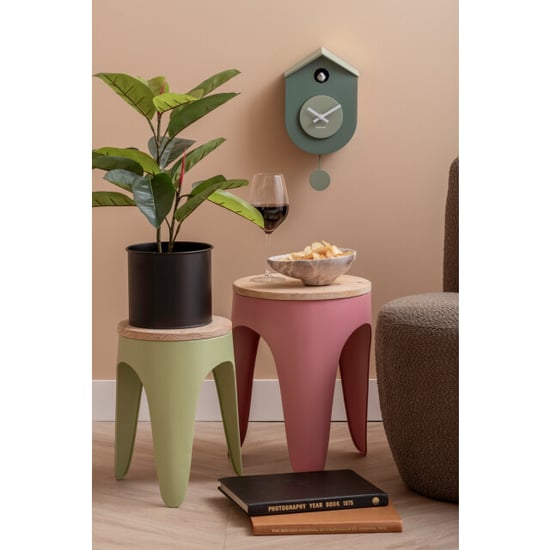 Leitmotiv kruk set double funky tan rose & tea green - Image 2