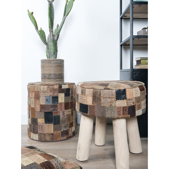 Veer Carpets Poef royal labels rond - Image 2