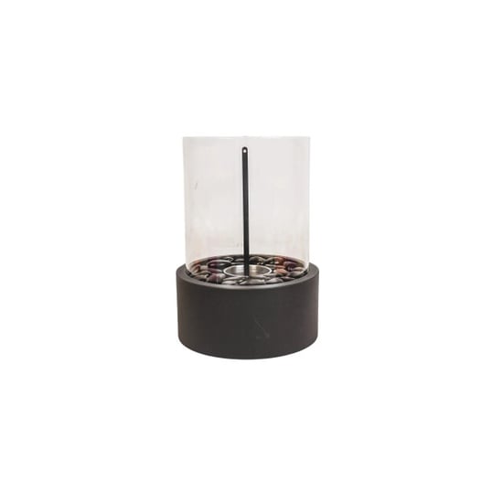 House Vitamin Table burner round metal/glass black 21x21x28 cm - Image 2