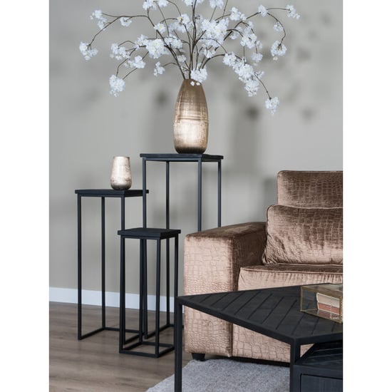 Home67 Plantentafels sam vierkant set van 3 mangohout - Image 2