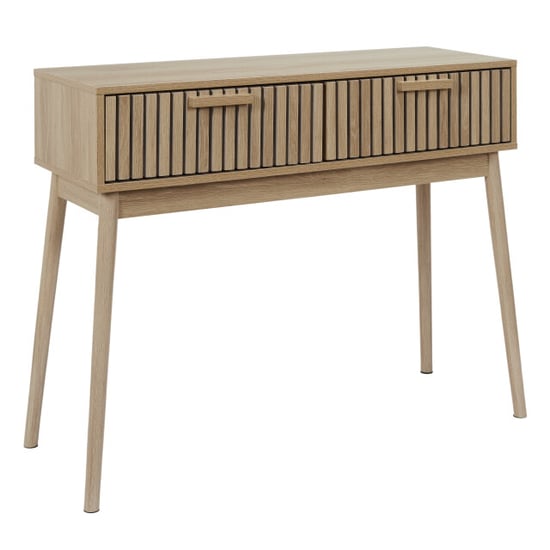 Home Deco Factory Sidetable console bijzettafel met 2 laden klaus - - Image 1