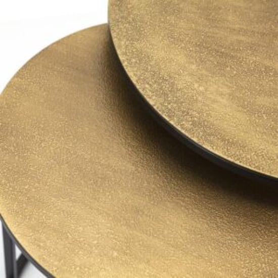 Furnilux Setto brass –bijzet tafels small set van 2 - zwart - Image 2