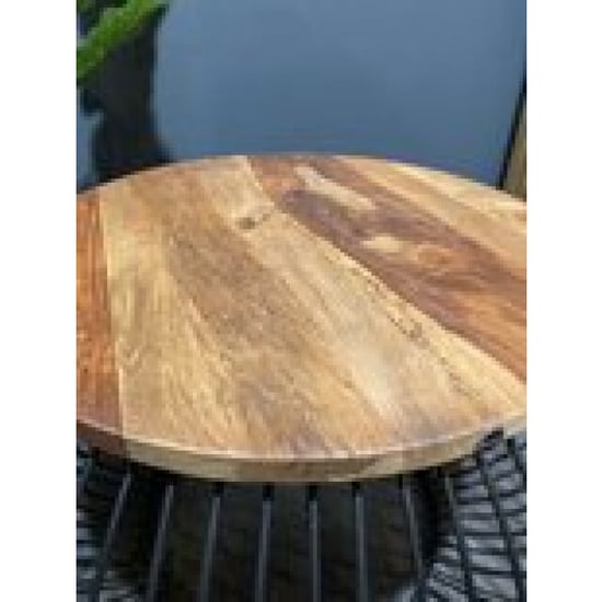 Furnilux Ronde salontafel industrieel design 70x70x52 cm bijzettafel - Image 2