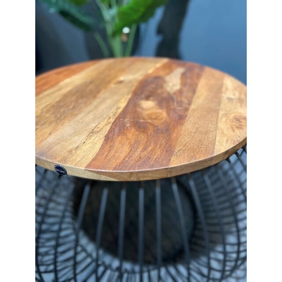 Furnilux Salontafel bijzettafel rond industrieel - Image 3