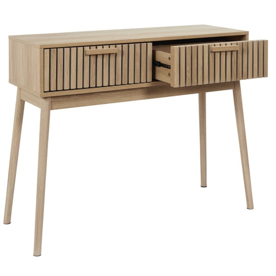 Home Deco Factory Sidetable console bijzettafel met 2 laden klaus - - Image 2