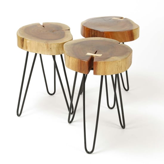 Hoyz Hoyz bijzettafel stam Ø32cm set van 2 - hout - Image 3