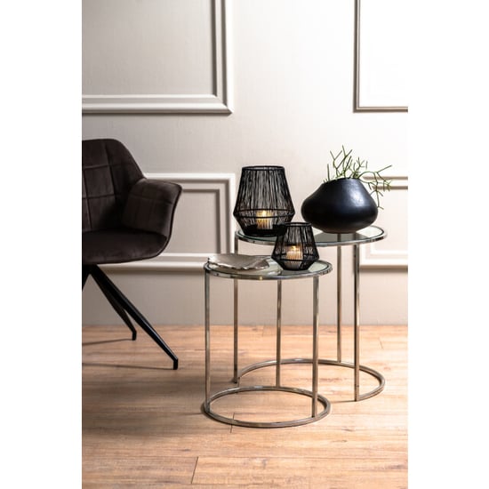 Light & Living bijzettafel duarte Ø50x52cm - set van 2 - Image 2