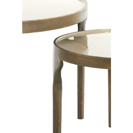 Light & Living bijzettafel lapaz Ø85x45cm - set van 2 - Image 4
