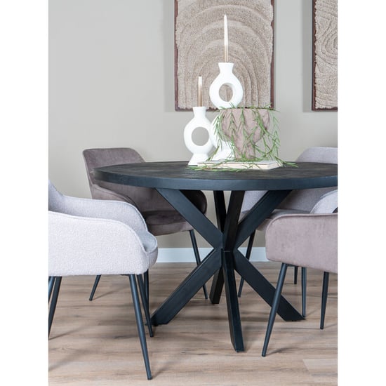 Home67 Eettafel bob mangohout ø150 cm - Image 2