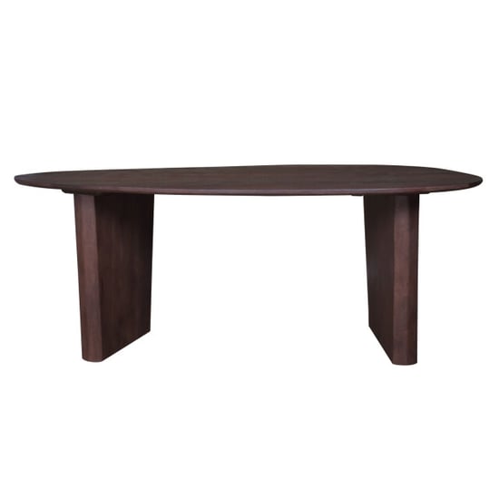 Home67 Eettafel rudo 220 x 110 cm espresso mangohout - Image 1