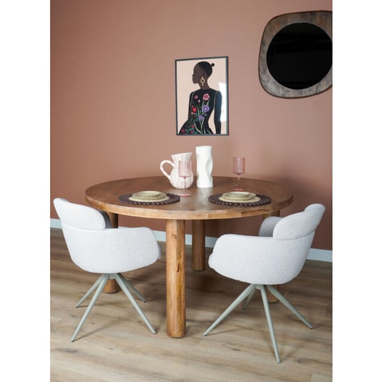 Home67 Eettafel tias ø140 cm mangohout - Image 3