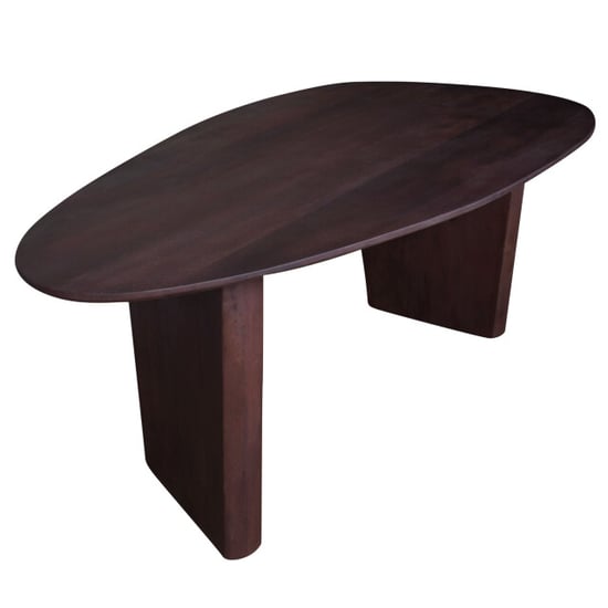 Home67 Eettafel rudo 220 x 110 cm espresso mangohout - Image 2