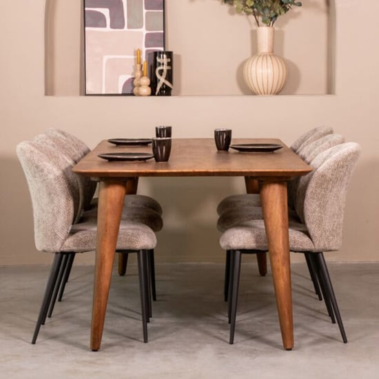 Label51 Eetkamertafel fly nature mangohout 190x100 cm - Image 3