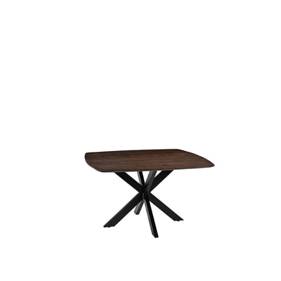 Label51 Eetkamertafel blake espresso mangohout 130x130 cm - Image 2