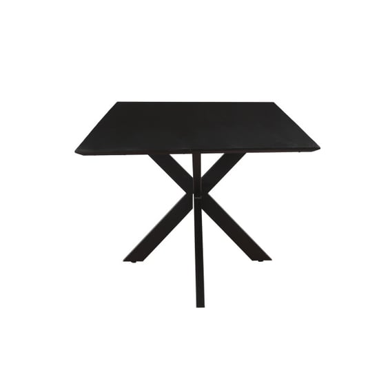 Livingfurn 1x eetkamertafel oslo spider black acacia 220 cm acacia / gecoat staal - Image 3
