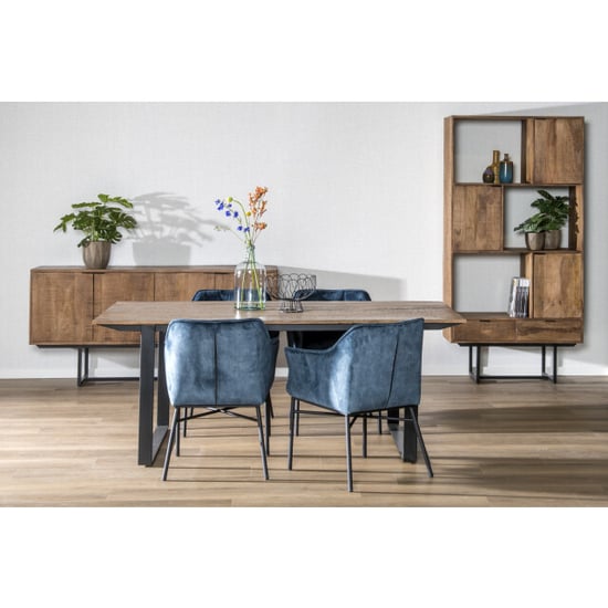 Livingfurn eetkamertafel valdez u poot mango hout 200 cm - - Image 2